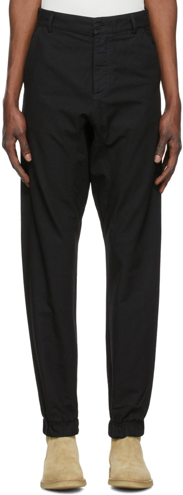 Black Cotton Trousers by WINNIE NEW YORK