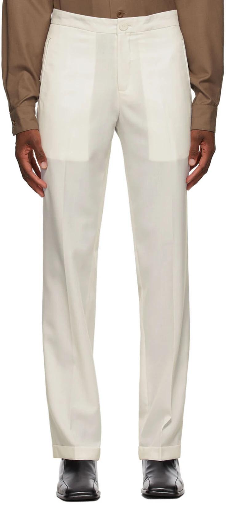 White Suiting Trousers by WINNIE NEW YORK