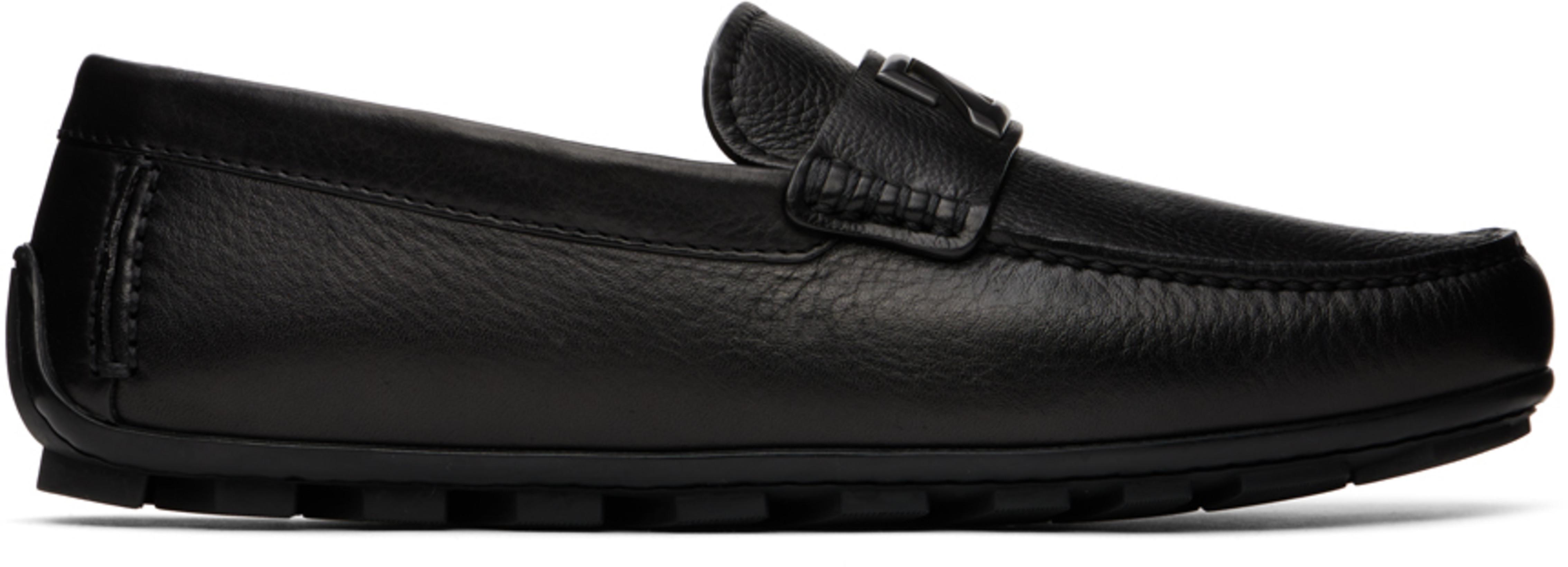 Black 'L'Asola' Penny Loafers by ZEGNA 