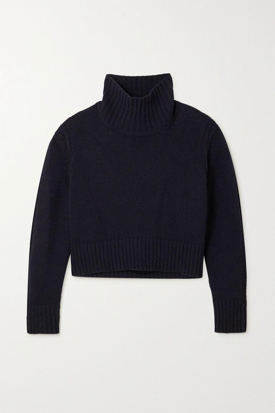 Fintra cropped wool turtleneck sweater by &DAUGHTER
