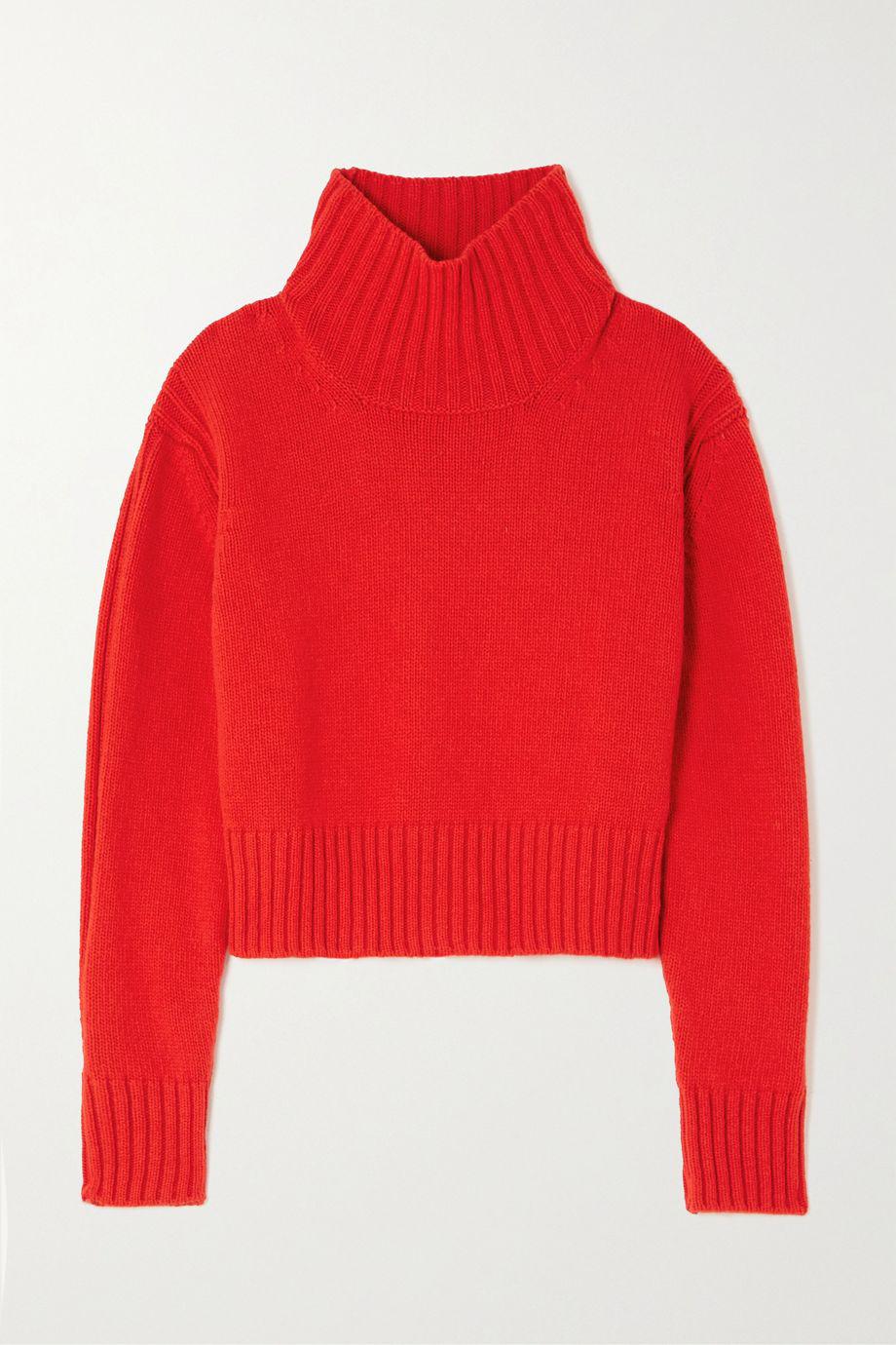 + NET SUSTAIN Fintra cropped wool turtleneck sweater by &DAUGHTER