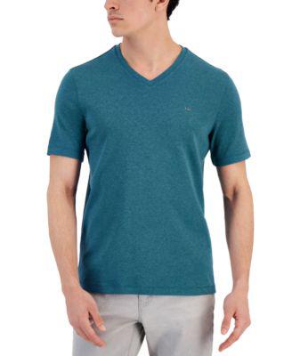 Men's Solid V-Neck T-Shirt by MICHAEL KORS | jellibeans